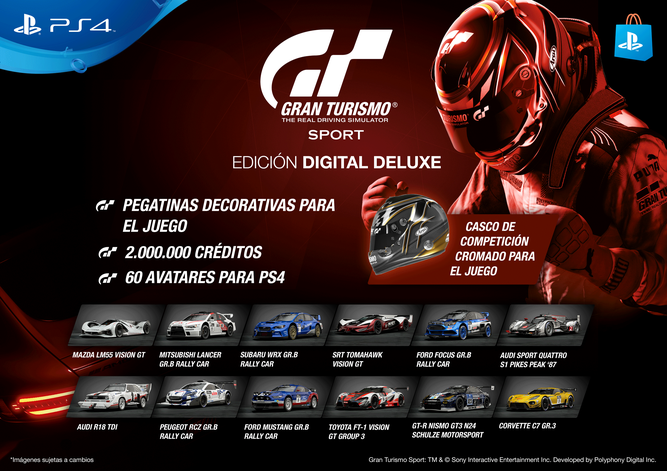 Edición Digital Deluxe de Gran Turismo Sport