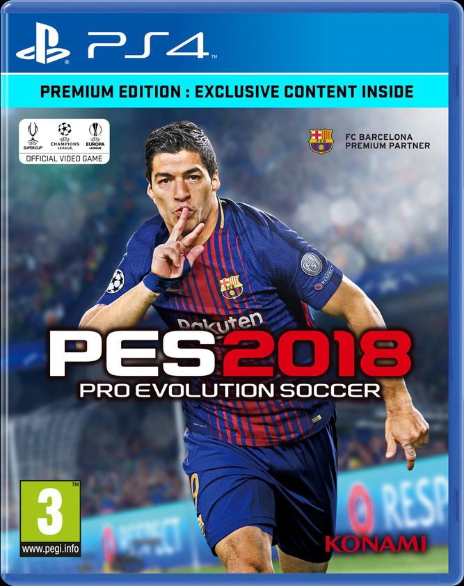 Luis Suárez protagoniza la portada de PES 2018