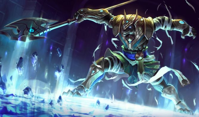 Cuidado con Nasus. Parece que dominará en las clasificatorias, y podría incluso a llegar al competitivo, algo que nunca ha sido fácil para él / Imagen: Riot Games