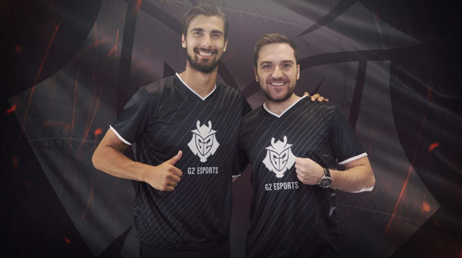 Ocelote junto a André Gomes / Imagen: G2 Esports