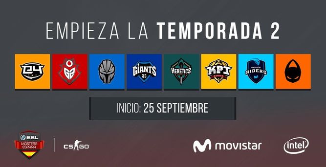 Aquí los equipos oficialmente participantes / Imagen: ESL España
